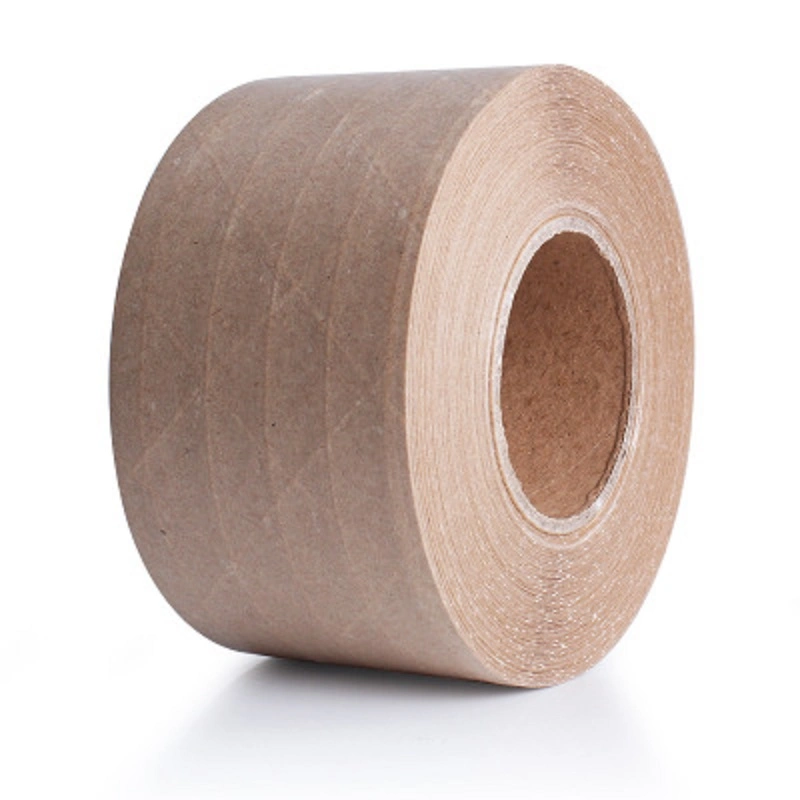 Reinforced Sealing Packing Gummed Self Adhesive Kraft Paper Tape Water Activated Adhesive Tape